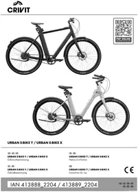 Notice CRIVIT URBAN E-BIKE X Vélo
