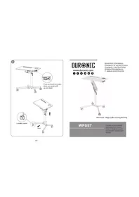 Duronic WPS57 - Table ajustable mobile