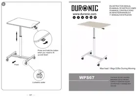 Notice Duronic WPS67 La solution de nettoyage