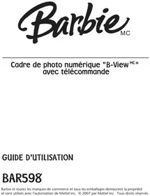 Notice Emerson BAR598 Cadre photo numérique