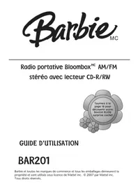 Notice Emerson BAR201 Radio portable