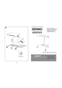 Notice Duronic WPS77 Écran de projection