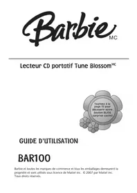 Notice Emerson BAR100 Lecteur CD portable