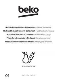 Notice BEKO BCNA306E5ZSN Lednice