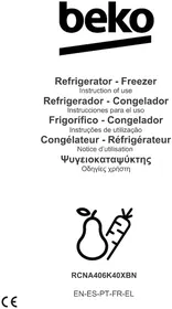 Notice BEKO RCNA406K40XBN ψυγείο