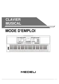 Notice Medeli MK401 Clavier