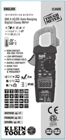 Notice Klein Tools CL800 Messgeräte