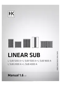Notice HK AUDIO LINEAR SUB 1500 A Haut-parleur