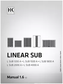 Notice HK AUDIO LINEAR SUB 1200 A Haut-parleur