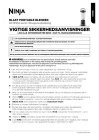 Notice NINJA BLAST Blender