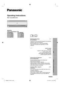 Notice PANASONIC CS-A9PKD Air-conditioner