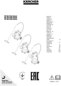 Notice Kärcher NT 70/2 ME CLASSIC Støvsuger