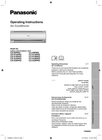 Notice PANASONIC CS-A24PKD Air-conditioner