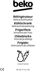 Notice BEKO BCNA275E5SN Frigider
