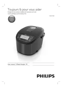 Notice PHILIPS VIVA COLLECTION HD3158 Multi-cooker
