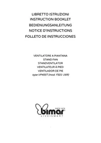 Notice Bimar VP455T Ventilatore