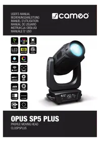 Notice Cameo OPUS SP5 PLUS Lampa
