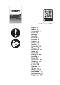 Notice PHILIPS 3000 SERIES XC3133 Støvsuger