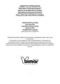 Notice Bimar HF207 Heating
