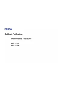 Notice EPSON EB-L210SW Vidéoprojecteur