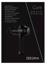 Notice Zeegma CURE Massagegerät