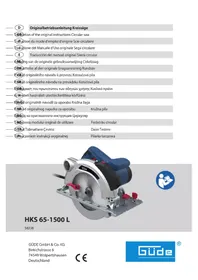 Notice Güde HKS 65-1500 L Ukategoriseret