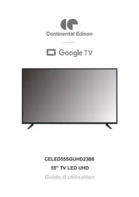 CONTINENTAL EDISON CELED55SGUHD23B6 - Télévision