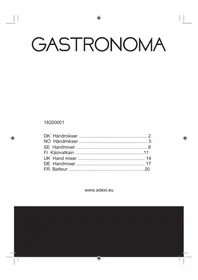 Notice Gastronoma 18200001 Autres appareil de cuisine