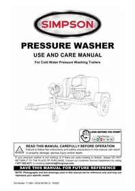 Notice Simpson 95000 Nettoyeur haute pression