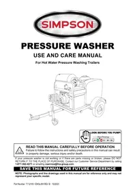 Notice Simpson 95006 Nettoyeur haute pression