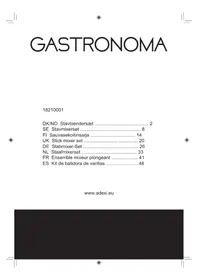 Notice Gastronoma 18210001 Mixeur plongeant