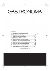 Notice Gastronoma 18310015 Balances de cuisine