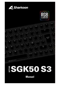 Notice Sharkoon SKILLER SGK50 S3 Clavier