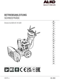 Notice AL-KO SNOWLINE 620.4 E III LED Souffleur à neige