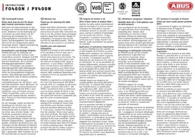 Notice ABUS FO400N Serrure
