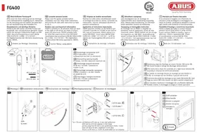 Notice ABUS FG400 Système d'alarme