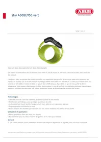 Notice ABUS STAR 4508C Serrure