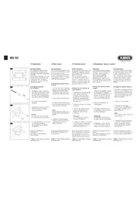 Notice ABUS WA50 Serrure