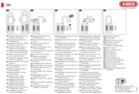 Notice ABUS 724 Serrure