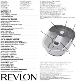 Notice REVLON THALASSO RVFB7021PE Bain de pieds