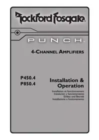 Notice Rockford Fosgate PUNCH P850.4