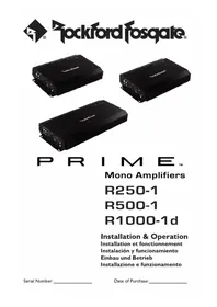 Notice Rockford Fosgate PRIME R1000-1D