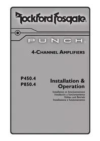 Notice Rockford Fosgate PUNCH P450.4