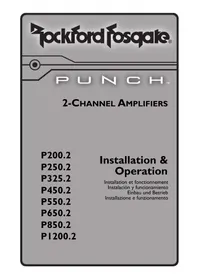 Notice Rockford Fosgate PUNCH P550.2