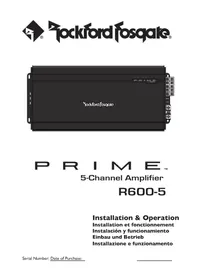 Notice Rockford Fosgate PRIME R600-5