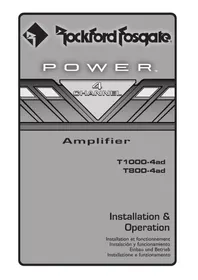 Notice Rockford Fosgate POWER T800-4AD