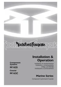 Notice Rockford Fosgate M162C Vocero