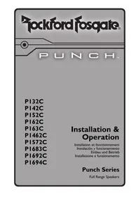 Notice Rockford Fosgate PUNCH P163C Vocero