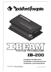 Notice Rockford Fosgate IBEAM IB-200 Sin categoría