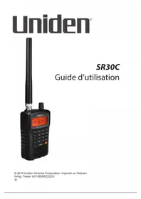 Notice UNIDEN BEARCAT SR30C Recepteur